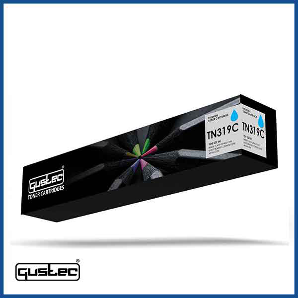 GUSTEC Konica Minolta TN319 Cyan Compatible Toner